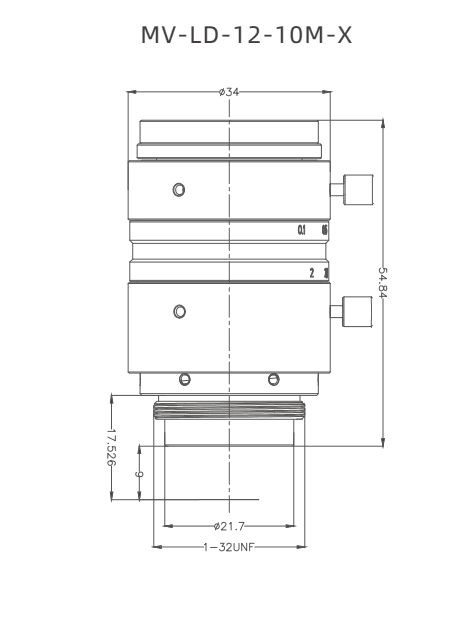 MV-LD-12-10M-X — model drawing