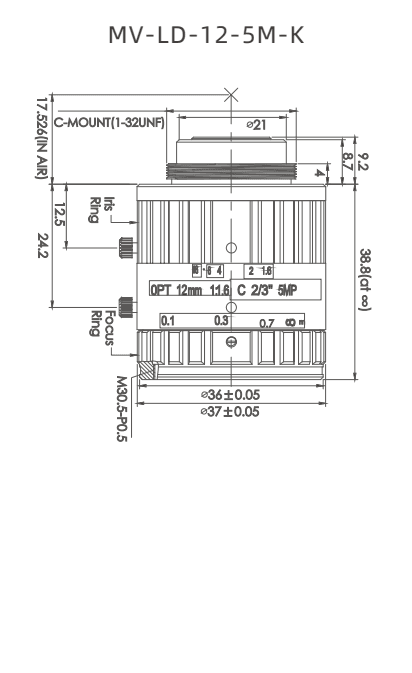 MV-LD-12-5M-K — model drawing