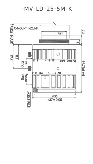 MV-LD-25-5M-K — model drawing