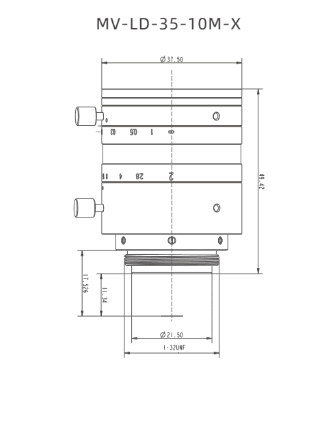 MV-LD-35-10M-X — model drawing