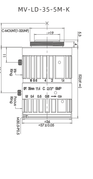 MV-LD-35-5M-K — model drawing