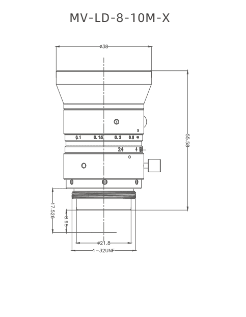 MV-LD-8-10M-X — model drawing