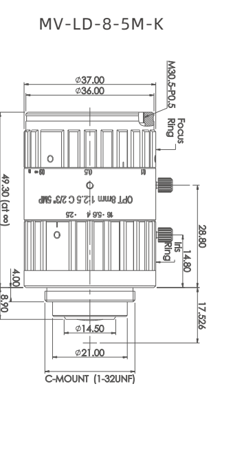 MV-LD-8-5M-K — model drawing