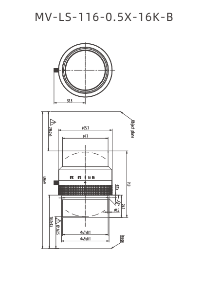 MV-LS-116-0.5X-16K-B — model drawing
