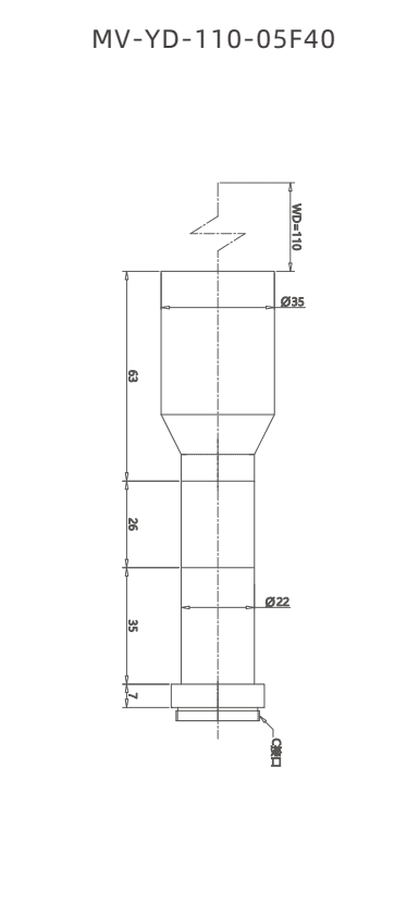 MV-YD-110-05F40 — model drawing