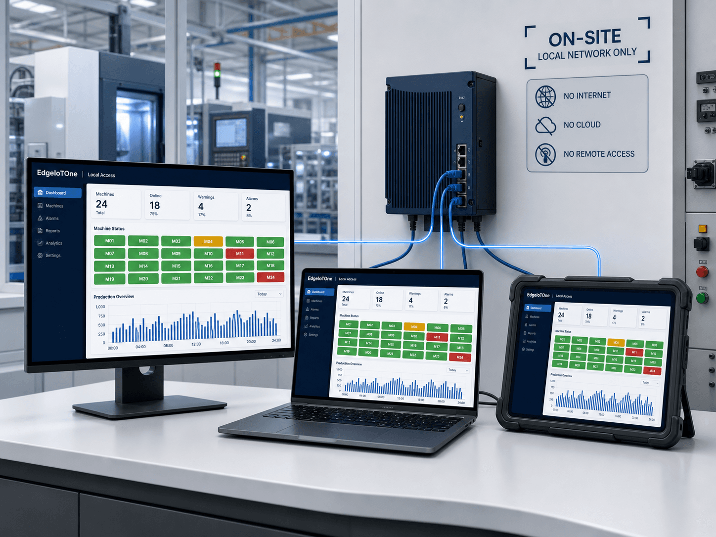 A dashboard on your network — original ASEIRO catalogue illustration
