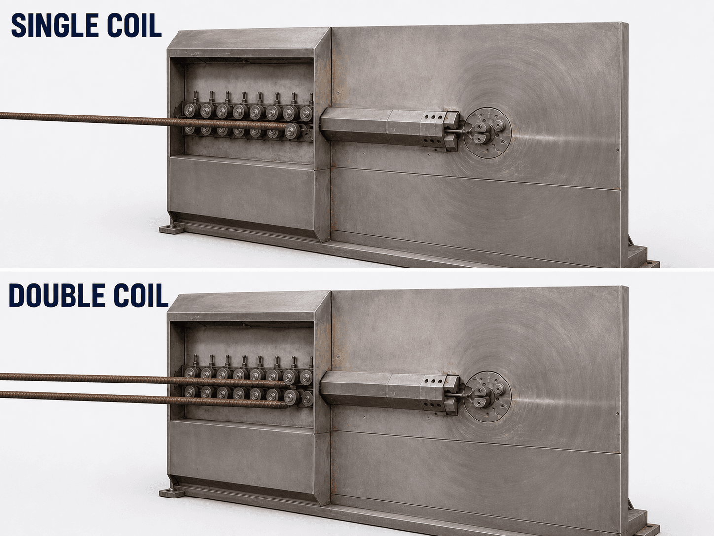Single- and double-coil production — original ASEIRO catalogue illustration
