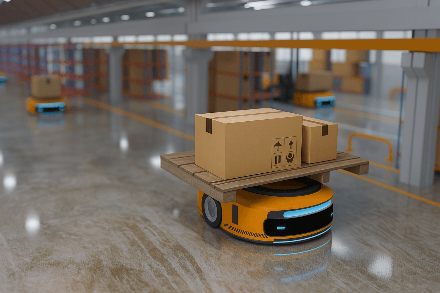 Industrial robotics integration on a production line