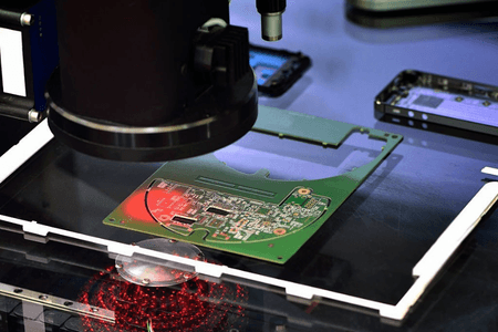 Electronics Manufacturing - High-precision inspection and handling for electronic component production.