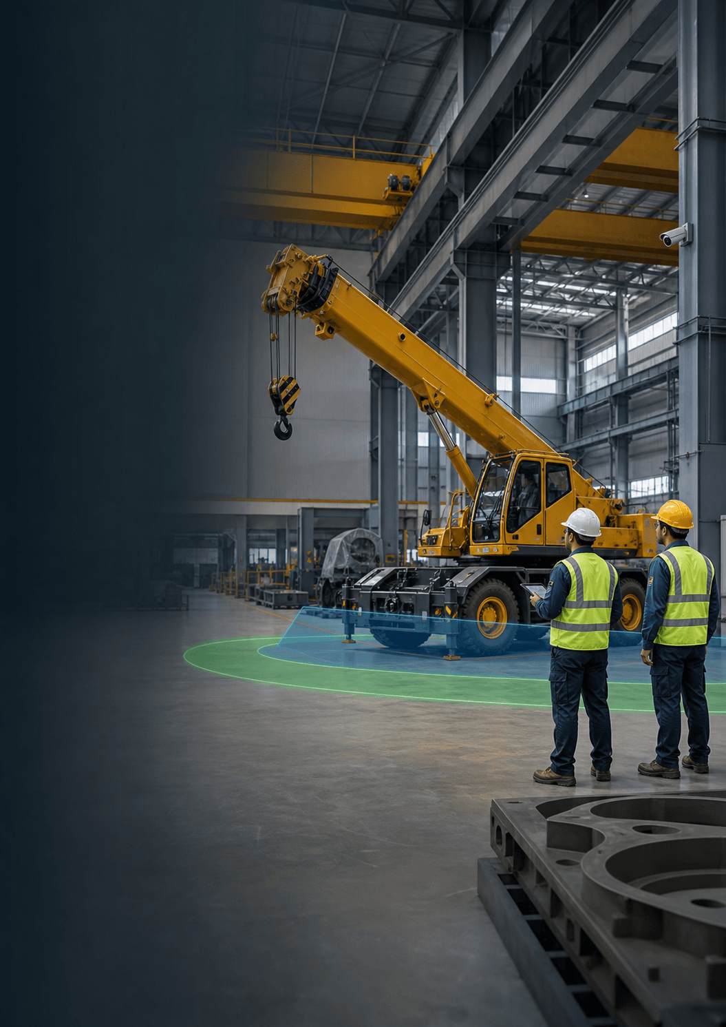 PPE Compliance Monitoring - Real-time checks for required protective equipment in selected work areas